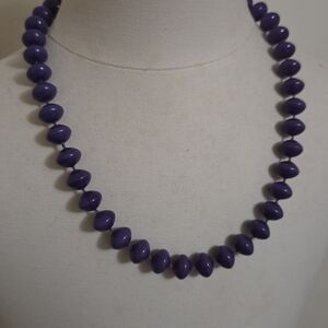 Elegant Purple Beaded Necklace